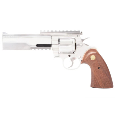 King Arms 357 Evil Gas Full Metal Airsoft Revolver in Silver