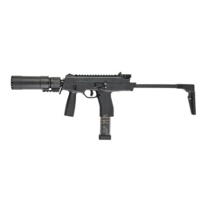 Maruyama MP-IX / MP9 DX GBB SMG with Silencer in Black