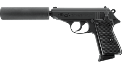 Umarex/Walther PPK/S GBB Pistol with Silencer Kit in Black