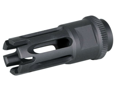 Ares M16 Airsoft Flash Hider (14mm Thread - Type F - FH-025) in Black