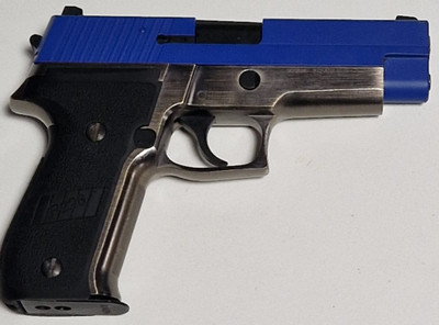 Raven R226 Gas Blowback pistol in Brushed Aluminium two tone (repaired pistol ) (RGO-04-16-R)