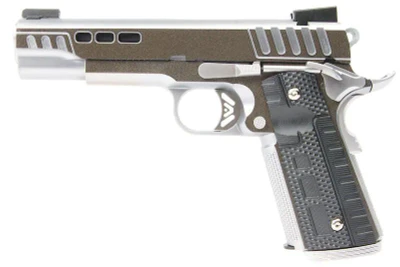 Ascend Airsoft KP1911 Custom GBB Airsoft Pistol in Silver (AS-KP1102)