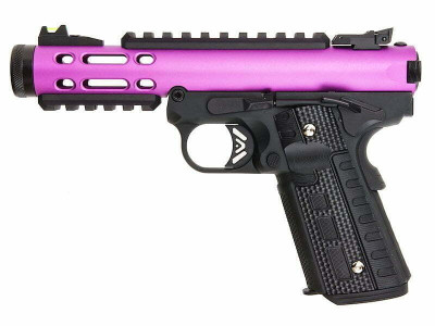 WE Tech GALAXY 1911 Series GBB Pistol in Black & Purple (WE-GX02A-PLBK)