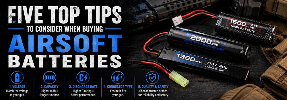 airsoft battery buying tips