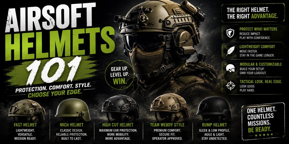 airsoft helmets 101