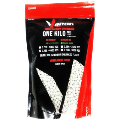 6mm Precision Airsoft BBs 1KG (STD - 0.25g) (VCP-BB-1KG-025)