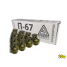 Pyrosoft Airsoft Hand Grenade P-67-M Nato - Chalk - Pack of 10 Grenades