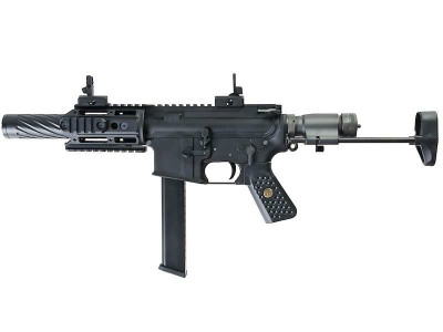 WE Tech R5C PCC Gas Blowback Airsoft Rifle in Black