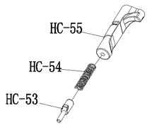 Raven Hi-Capa Pistol Mag Catch in Black