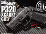 VFC Sig Sauer P320 X-Carry Gas Blowback Pistol in black