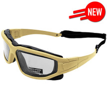 Nuprol Defence Pro THERMAL Airsoft Eyewear in Tan/Clear