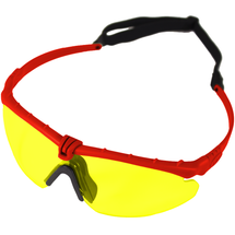 Nuprol Battle Pro EN166 Protective Airsoft Glasses (Red-Yellow)