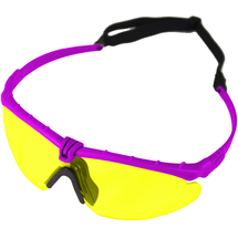 Nuprol Battle Pro EN166 Protective Airsoft Glasses (Purple-Yellow)