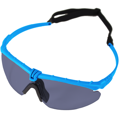 Nuprol Battle Pro EN166 Protective Airsoft Glasses (Blue-Smoked)