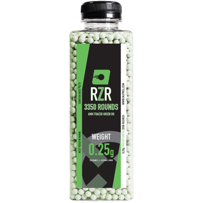 Nuprol RZR Airsoft Tracer BB Pellets in Green - 3350 Rounds