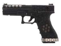 Armorer Works AW-VX0201 Custom Hex Cut GBB Pistol Black