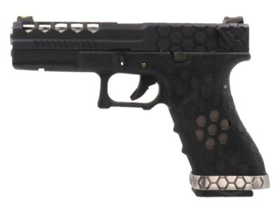 Armorer Works AW-VX0201 Custom Hex Cut GBB Pistol Black