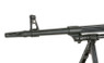A&K PKM Airsoft rifle with sound drum magazine in Real Wood Finish