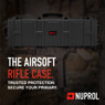 Nuprol Large Premium Rifle Case Velcro Patch with Wave Foam in Black