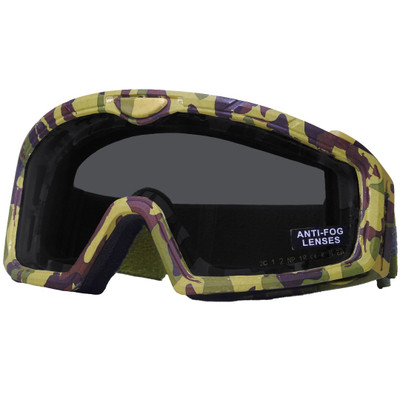 Nuprol Battle Visor THERMAL EN166 Protective Airsoft Goggles (Camo-Smoked) 