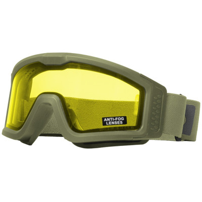 Nuprol Battle Visor THERMAL EN166 Protective Airsoft Goggles (Green-Yellow)