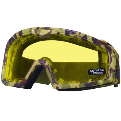 Nuprol Battle Visor THERMAL EN166 Protective Airsoft Goggles (Camo-Yellow)