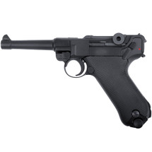 WE Tech P08 Luger GBB Airsoft Pistol 4" in Black