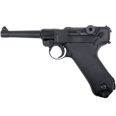 WE Tech P08 Luger GBB Airsoft Pistol 4" in Black