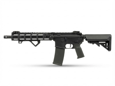 Right profile view of the Specna Arms SA-P27 PRIME™ Daniel Defense® RIII™ 10.5" M4/AR-15 AEG Rifle in Black.