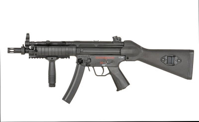 H&K MP5A4 RIS Full Metal AEG Rifle with Eshooter ETU GEN-2 in Black (CM041B)