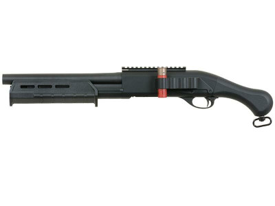 Cyma CM357 Short Pump Action Airsoft Shotgun in Black