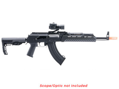 CYMA CM680G Platinum Tactical AK47 Rifle with CQB M4 Stock in Black