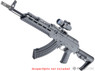 CYMA CM680G Platinum Tactical AK47 Rifle with CQB M4 Stock in Black