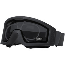 Nuprol Battle Visor RX Protective Airsoft Eyewear with Optical Insert - Black/Smoked