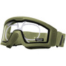 Nuprol Battle Visor RX Protective Airsoft Eyewear with Optical Insert - Green/Clear