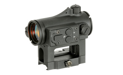 JJ Airsoft ZV-1 Collimator Replica Sight with Low and High Mount in Black