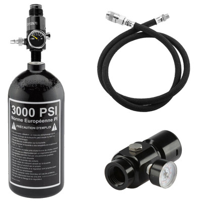 BO Manufacture HPA SET inc HQD Line, bottle, 2 Regulators - 3000 and 0-150 PSI - EU Type
