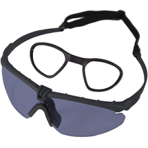 Nuprol Battle Pro RX EN166 Airsoft Eyewear (Black-Smoked)