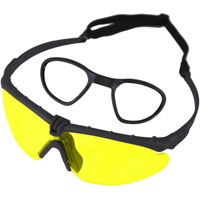Nuprol Battle Pro RX EN166 Airsoft Glases (Black-Yellow) 