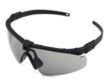 Big Foot 2.0 Framework Airsoft Glasses Black Frame Smokey Lens