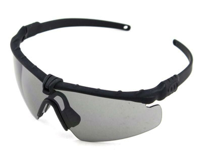 Big Foot 2.0 Framework Airsoft Glasses Black Frame Smokey Lens