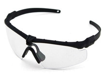 Big Foot 2.0 Airsoft Glasses Black Frame Clear Lens