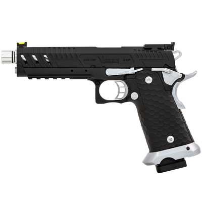 Vorsk Hi-Capa CS Vengeance 5.1 Match GBB Airsoft Pistol Black & Silver