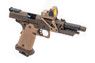 Vorsk Hi-Capa CS Vengeance 5.1 GBB Pistol in+ RDS in Bronze & Tan with RDS