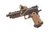 Vorsk Hi-Capa CS Vengeance 5.1 GBB Pistol in+ RDS in Bronze & Tan with RDS
