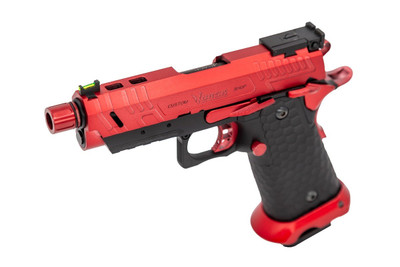 Vorsk Hi-Capa CS Vengeance 3.8 Compact FLEK GBB Pistol Red & Black