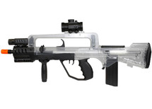 FAMAS Tactical Airsoft Spring rifle in clear