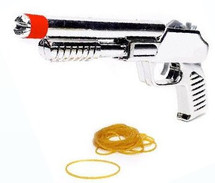 Elastic rubber band gun