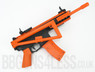 Bison C301 PDW Airsoft Spring Rifle with Foldable Stock in Orange/Black