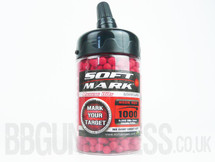 Soft Mark bb pellets 1000 x 0.12g in Red